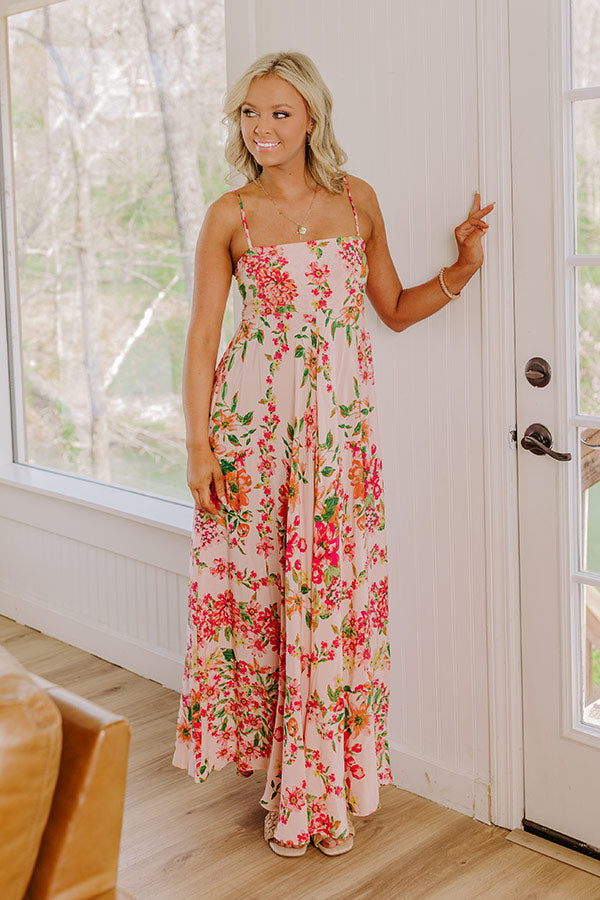 Date Night In Venice Floral Maxi Dress Image 2