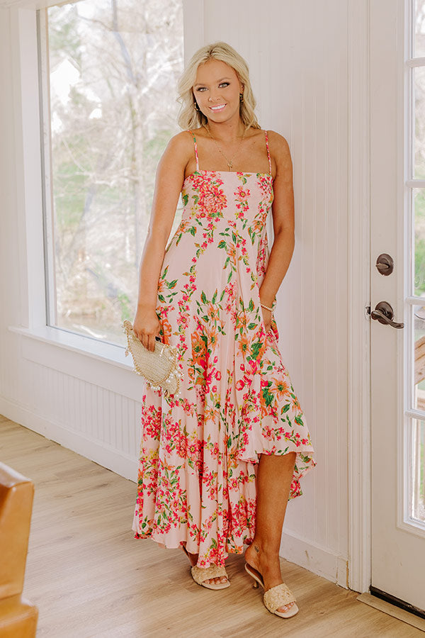 Date Night In Venice Floral Maxi Dress Image 1