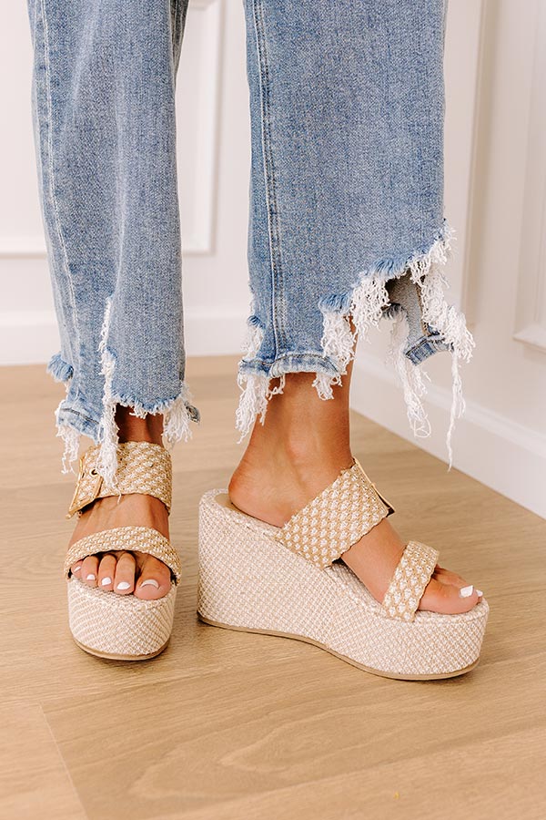 The Amaya Woven Platform Wedge in Natural Image 2