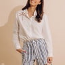 Palm Trees And Pina Coladas Embroidered Button Up Image - 1