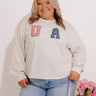 United and Chic Embroidered Sweatshirt Curves Image - 1