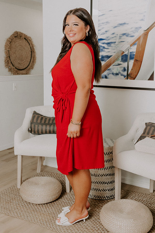 Block Party Chic Front Tie Mini Dress Curves Image 3