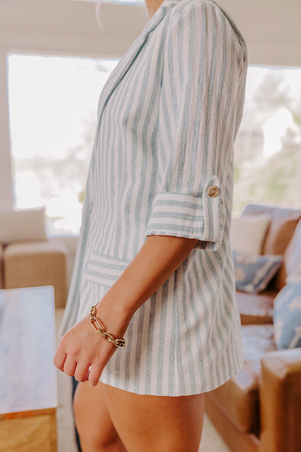 Sail Away Linen-Blend Stripe Blazer Image 4