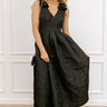Twilight Garden Jacquard Midi Dress in Black Image 1