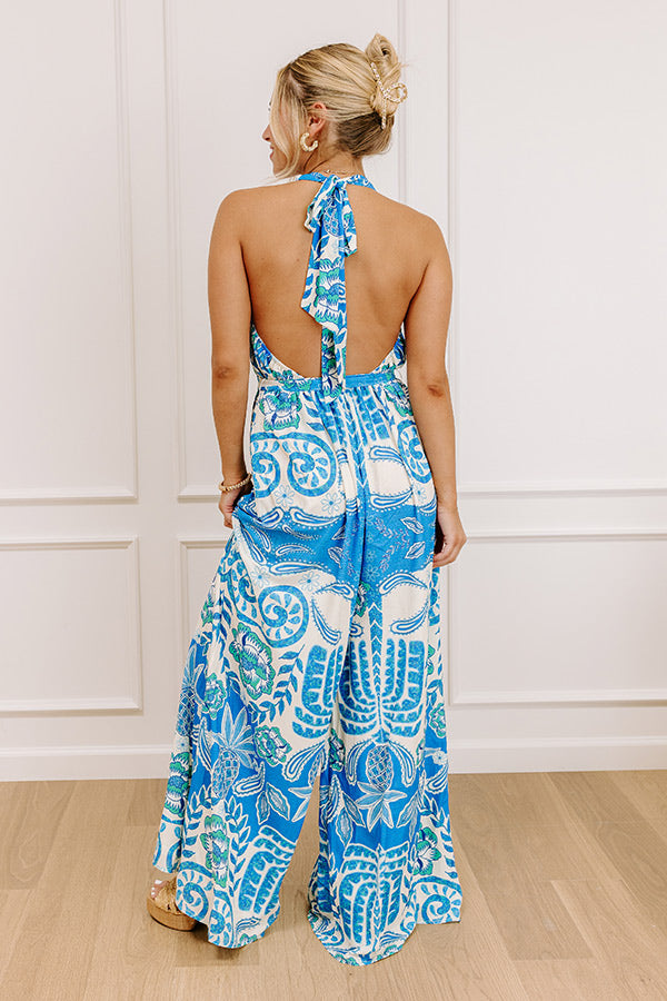 Caribbean Coast Floral Wide Leg Jumpsuit Image 5