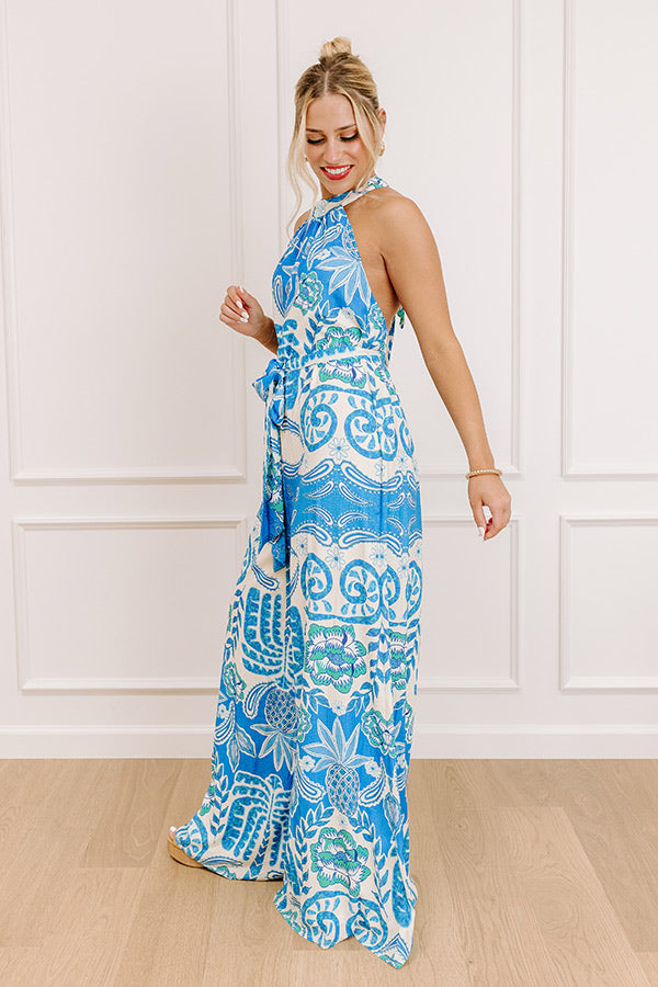 Caribbean Coast Floral Wide Leg Jumpsuit Image 2