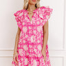 Garden Glance Floral Mini Dress in Blush Image 1