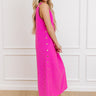 Santa Monica Chic Ribbed Midi Dress in Violet Image 1