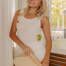 Limoncello Sipping Crochet Tank Image 1