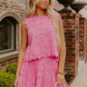 Prosecco Sippin' Eyelet Top Image 1
