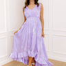 Evening Charm Satin Midi Dress Image 1