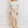 The Faith High Waist Satin Midi Skirt Image - 1