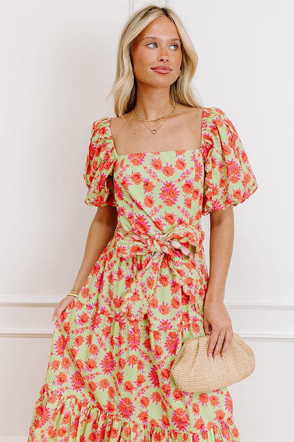 Sweet Skies Floral Midi Dress Image 2