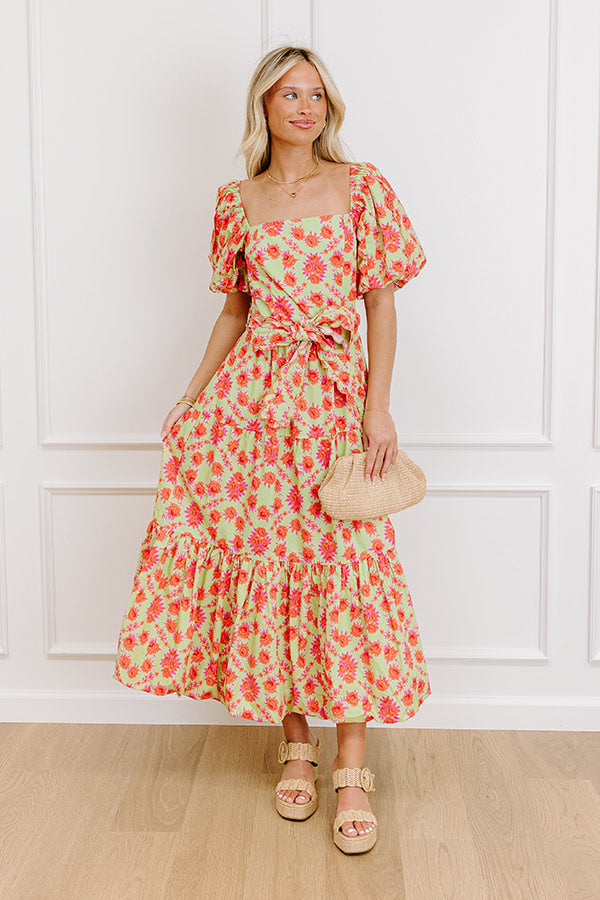 Sweet Skies Floral Midi Dress Image 1