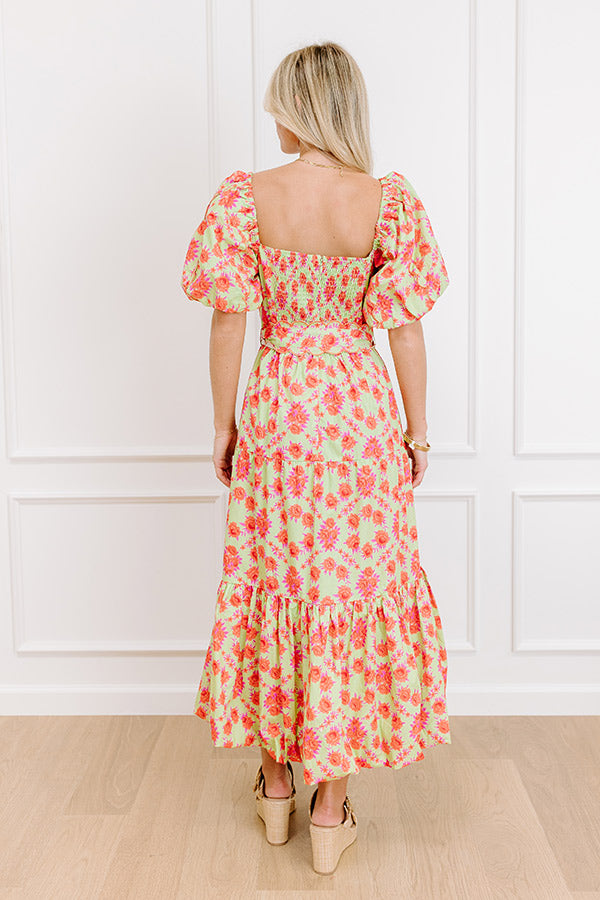 Sweet Skies Floral Midi Dress Image 3