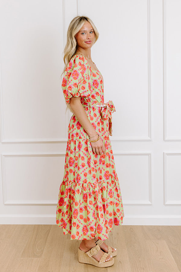 Sweet Skies Floral Midi Dress Image 4