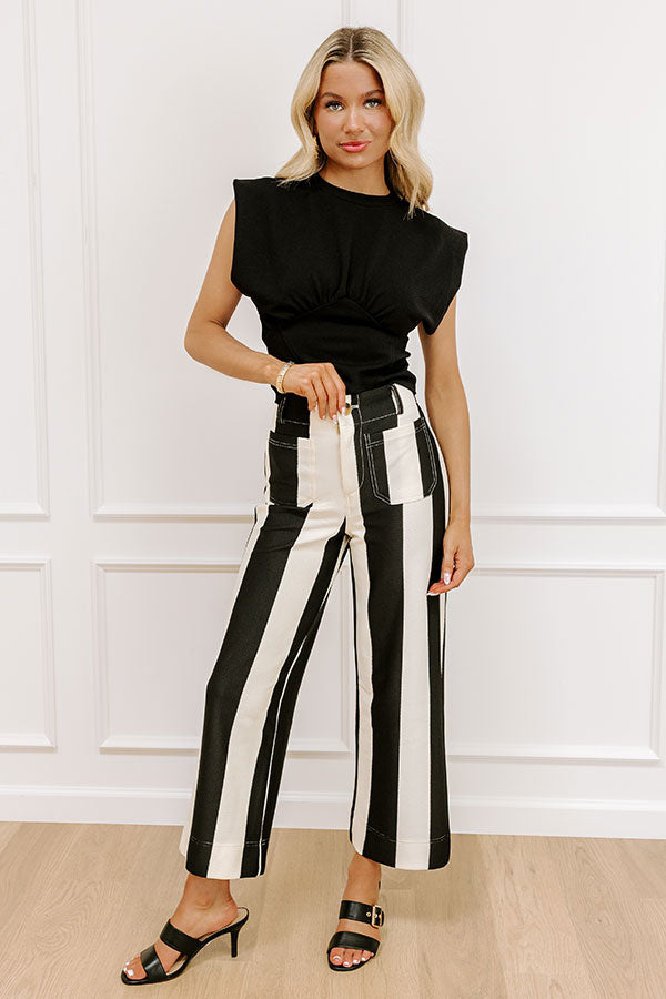 The Kendal High Waist Stripe Pants Image 1