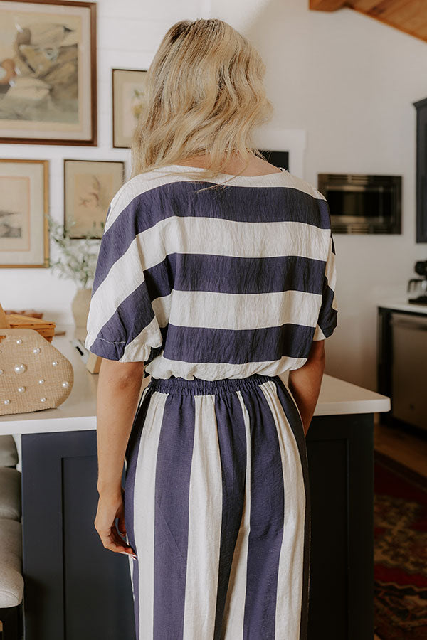Ocean Front Views Stripe Top Image 4