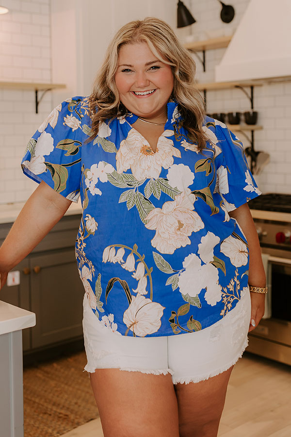Garden Daydream Floral Top Curves Image 2