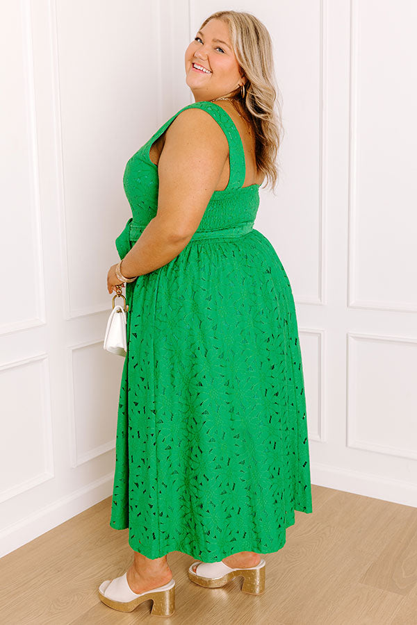 Charmed To Meet You Lace Midi Dress Curves Image 3