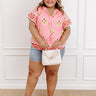 Margaritas On The Boardwalk Floral Top Curves Image 1