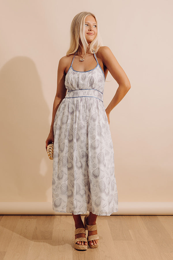 Coastal Vibes Organza Midi Dress