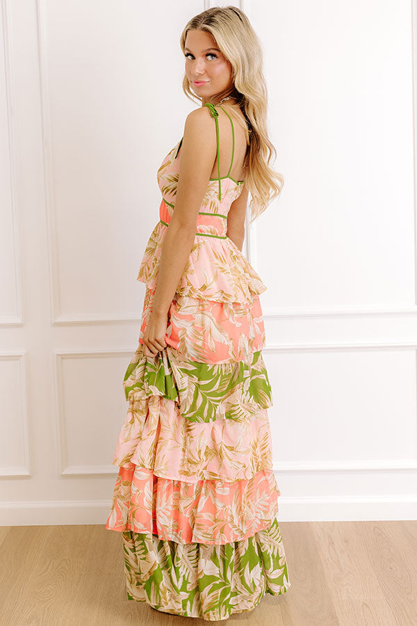 Tropical Daydream Tiered Maxi Dress Image 3