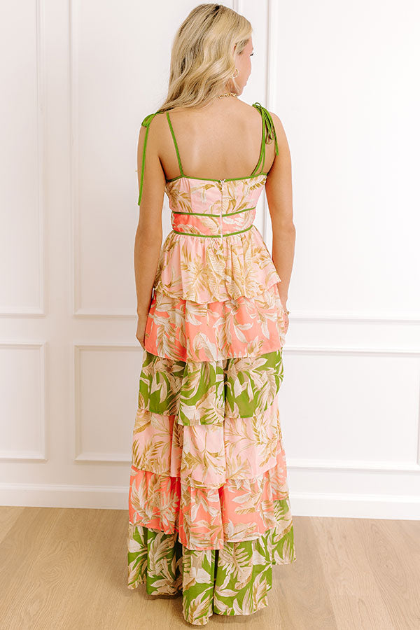 Tropical Daydream Tiered Maxi Dress Image 4