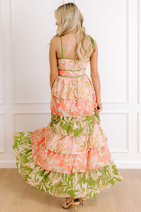 Tropical Daydream Tiered Maxi Dress Image 5