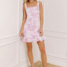 Hibiscus Holiday Jacquard Mini Dress Image 1