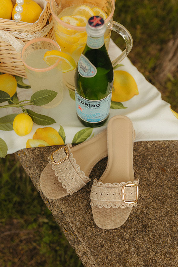 The Andrea Scalloped Sandal in Natural Image 1