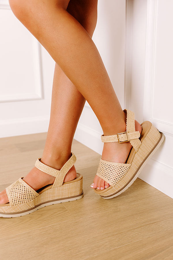 The Arabella Raffia Woven Wedge Image 1