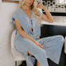 Total Flirt Front Tie Denim Top Image 1