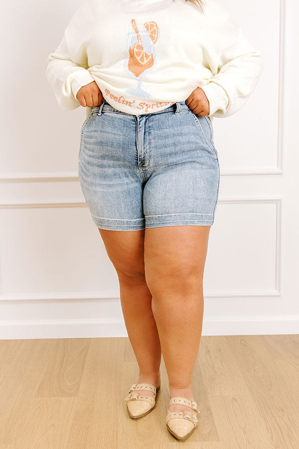 JUDY BLUE Stella High Waist Shorts Curves Image 1