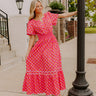 Santorini Bliss Maxi Dress in Pink Image 1
