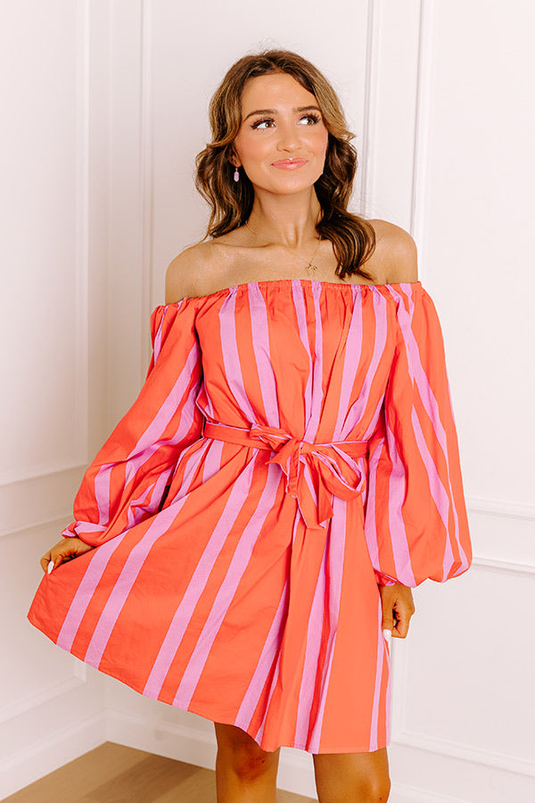 Sweet Spin Stripe Mini Dress Image 1