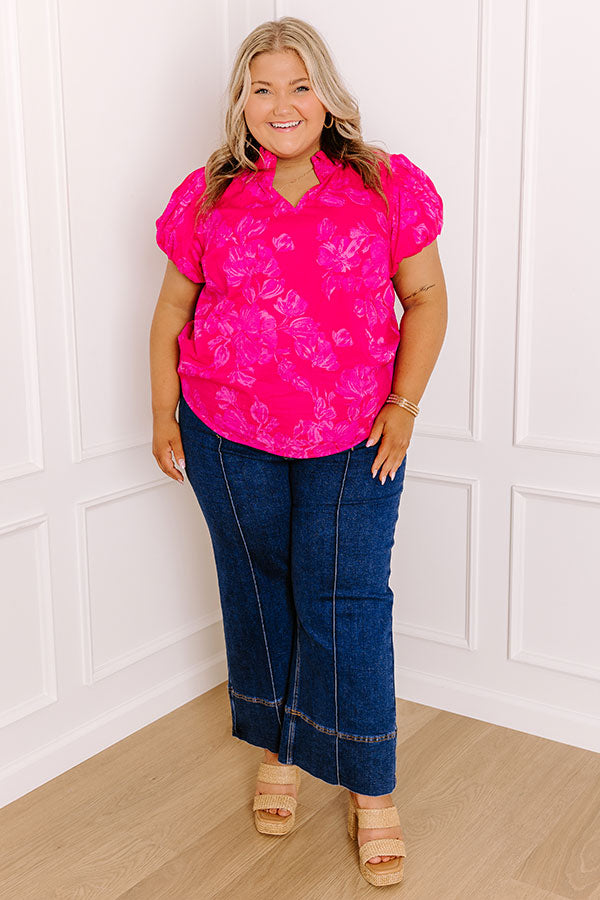 The Zoey Midrise Wide Leg Jean Curves Image 1