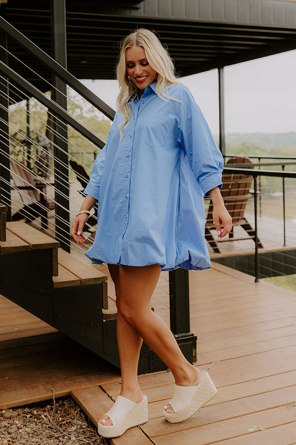 Sunroom Social Button Down Mini Dress Image 3
