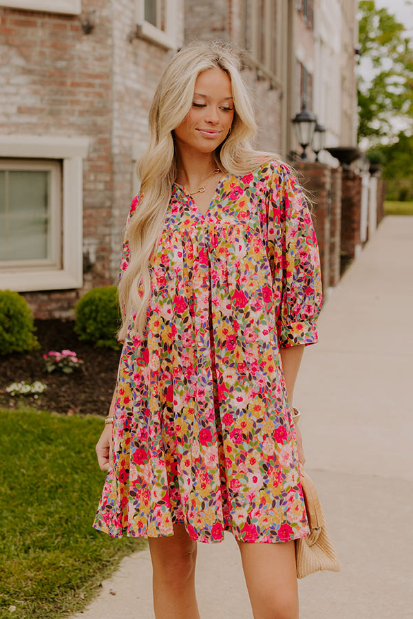 Mosaic of Style Floral Mini Dress Image 1