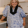 Sonoma Charm Floral Top in Sky Blue Curves Image 1