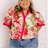 Botanical Garden Stroll Ruffle Top Curves Image 1