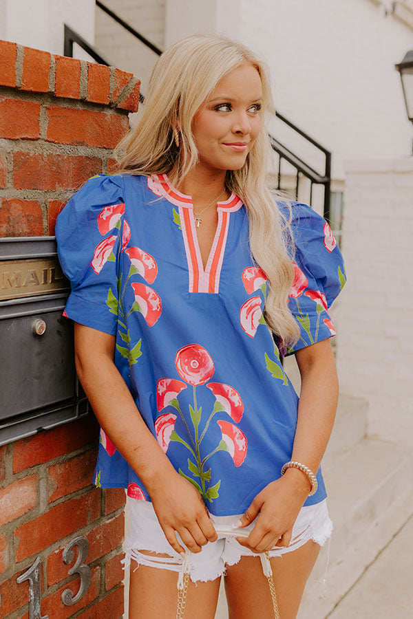 Tulip Picking Floral Top Image 2