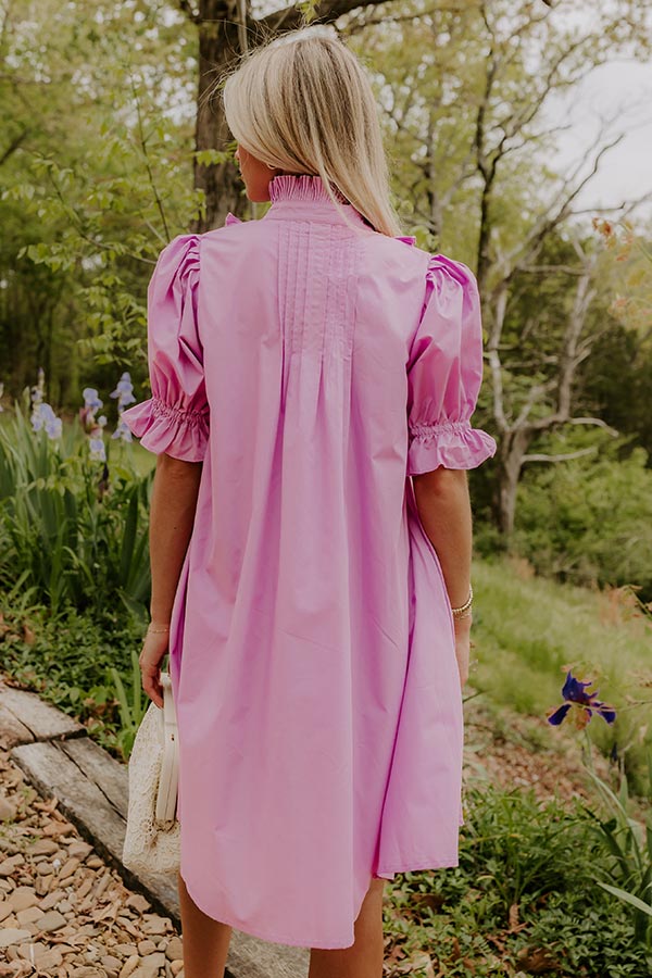 Sweet Energy Pleated Mini Dress in Purple Image 5