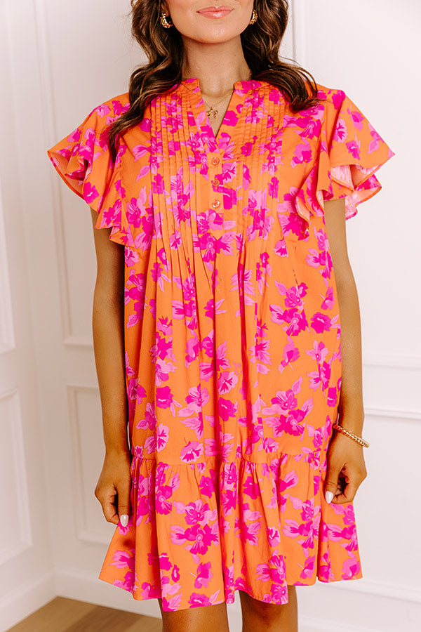 Island Glow Floral Mini Dress Image 3