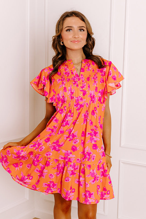 Island Glow Floral Mini Dress Image 1