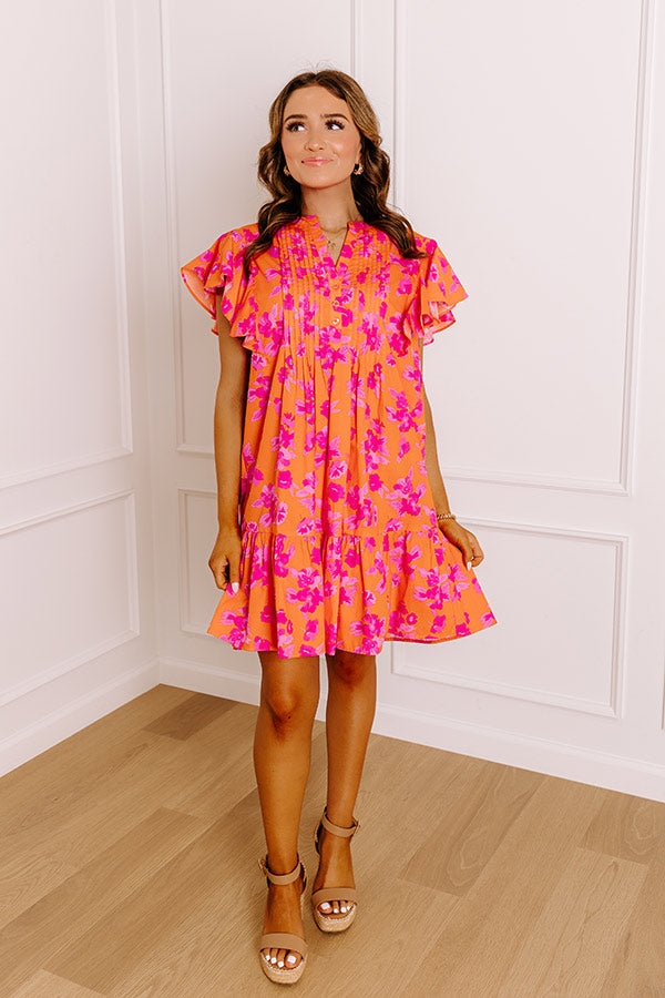 Island Glow Floral Mini Dress Image 2
