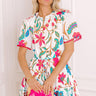 Sip in Style Floral Mini Dress Image 1
