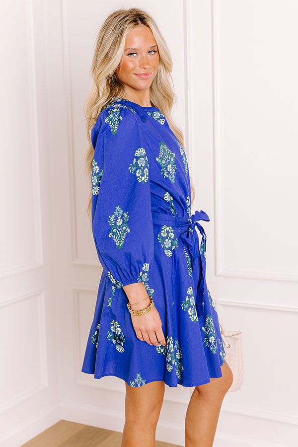 Vineyard Charm Floral Mini Dress Image 3