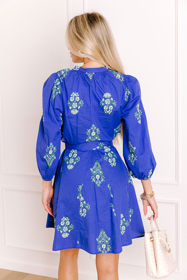 Vineyard Charm Floral Mini Dress Image 4