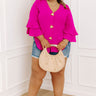 Mojitos On The Patio Shift Top in Fuchsia Curves Image 1